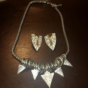 Necklace and earrings
